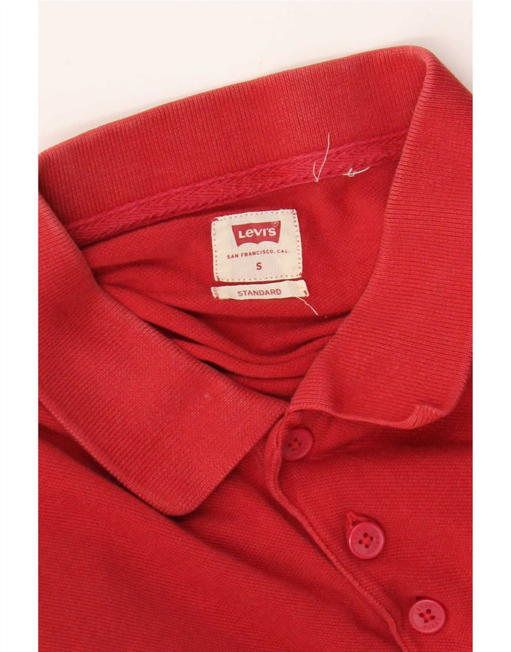 Levi's Polo estándar para hombre pequeño rojo