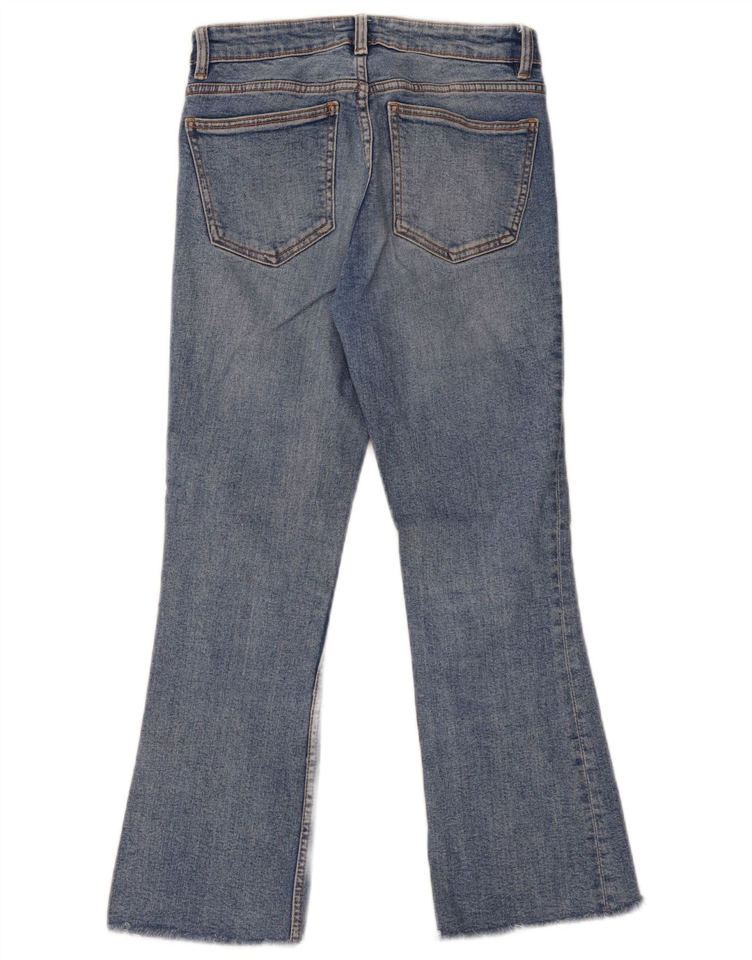 Zara Jeans Acampanados Para Mujer EU 38 Small W28 L25 Algodón Azul
