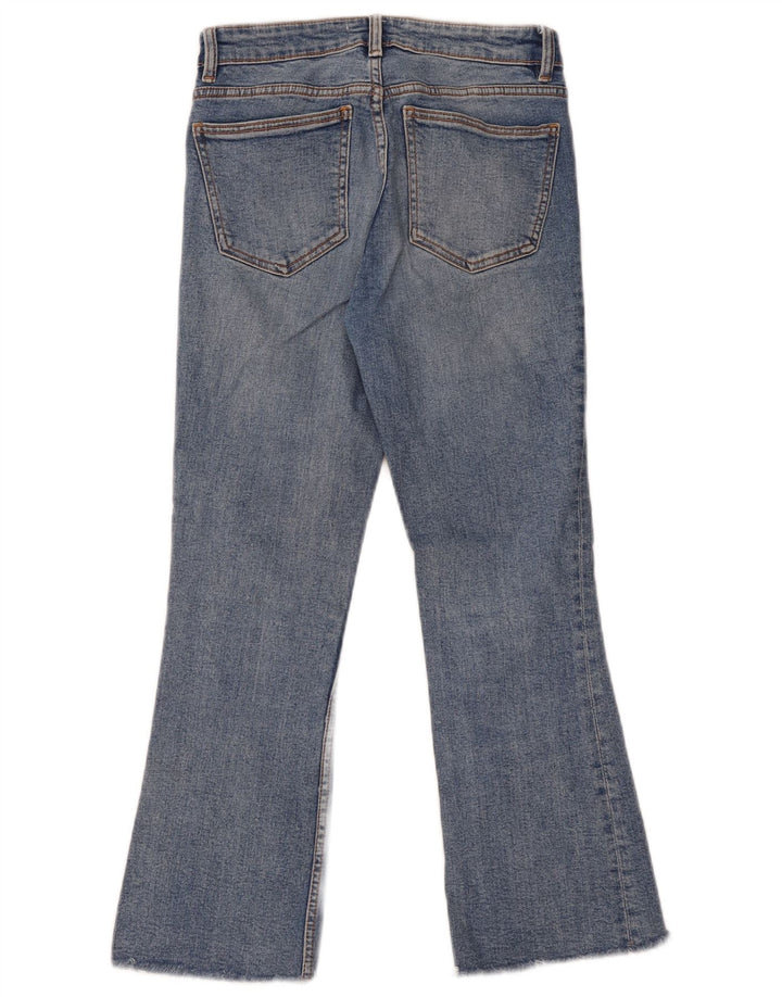 Zara Jeans Acampanados Para Mujer EU 38 Small W28 L25 Algodón Azul