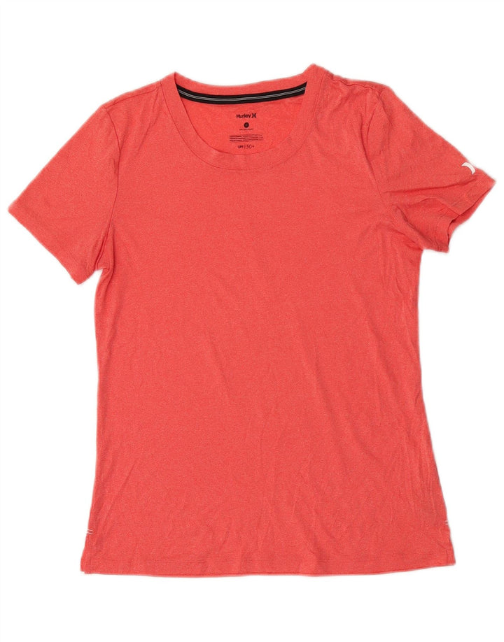 Hurley Camiseta Mujer Top UK 10 Small Naranja Moteado Poliéster