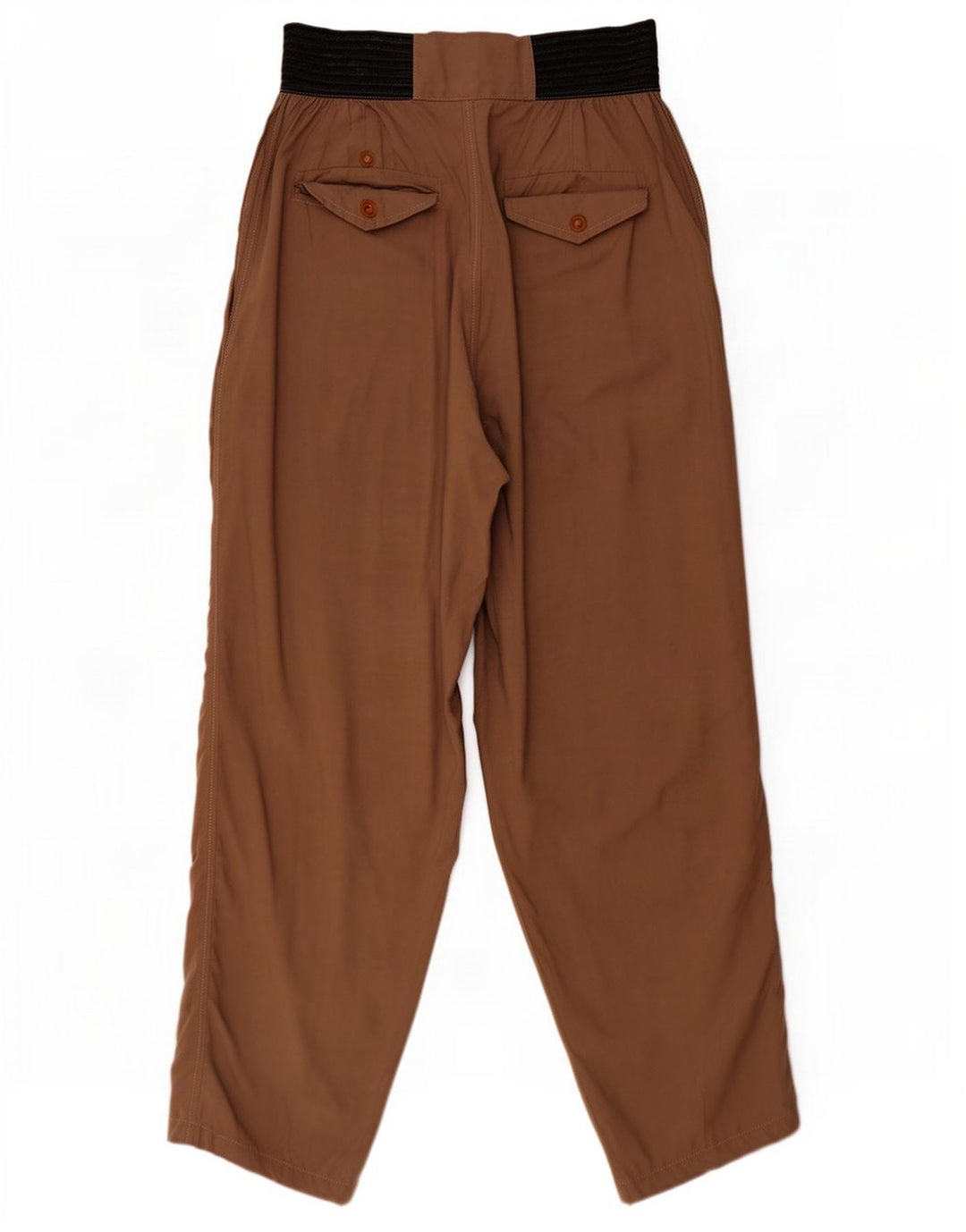 Colombus Pantalones Harem Pegged para Mujer Grande W32 L31 Bloque De Color Marrón
