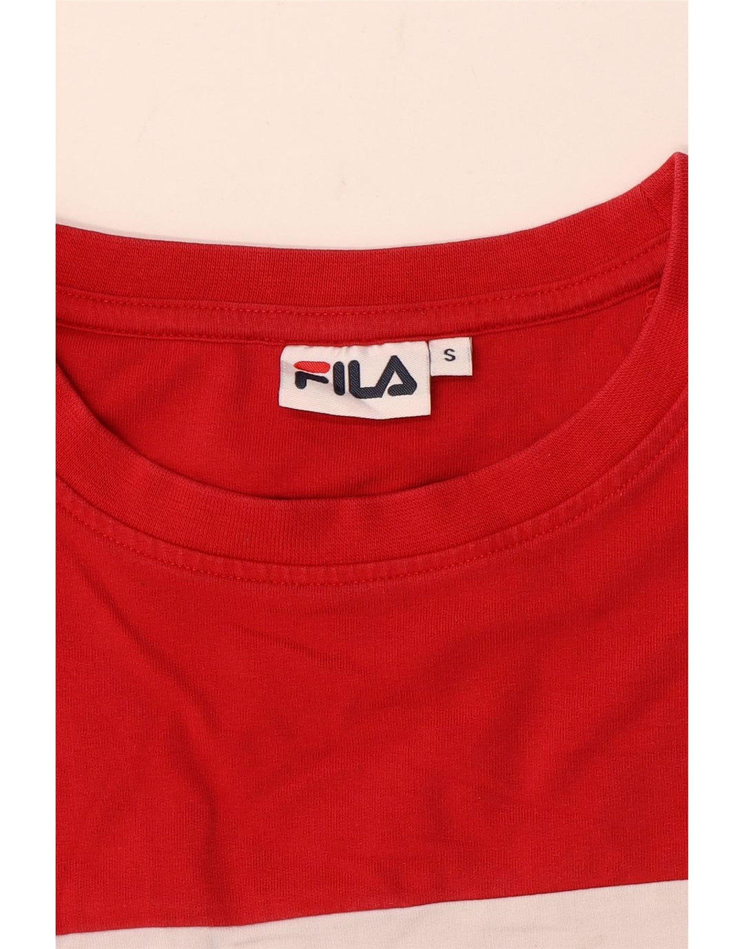 Fila Sudadera gráfica para mujer Jumper UK 10 Small Red Colourblock