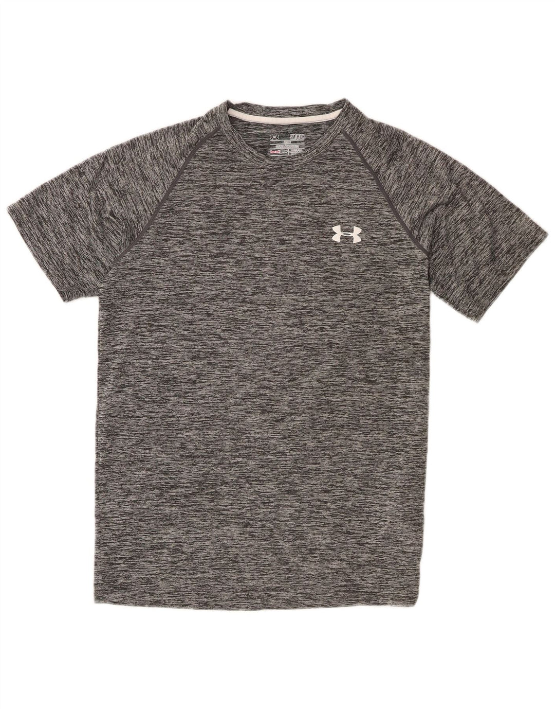 Under Armour Camiseta Heat Gear para hombre Top Small Grey Moteado Poliéster