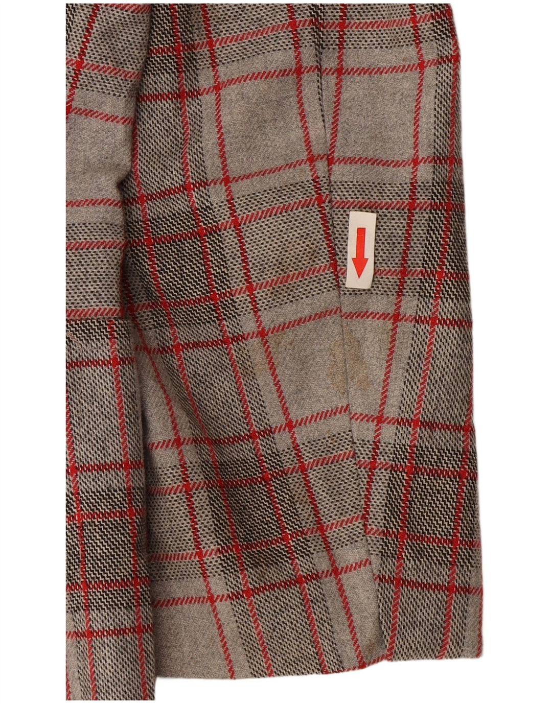 Vintage hombres 2 botones Blazer chaqueta IT 52 XL gris comprobar
