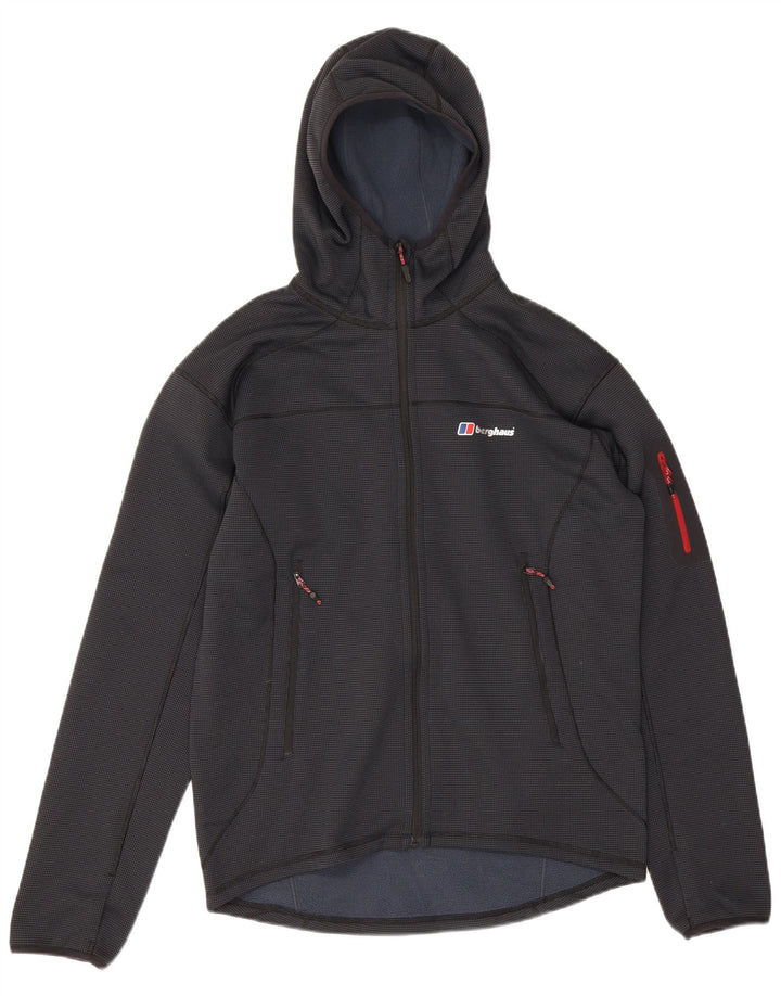 Berghaus - Sudadera con capucha y cremallera para hombre, tamaño grande, poliéster con manchas azul marino