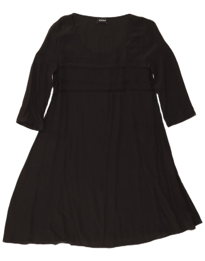 Kookai Vestido de manga larga para mujer, talla 40, talla M, color negro