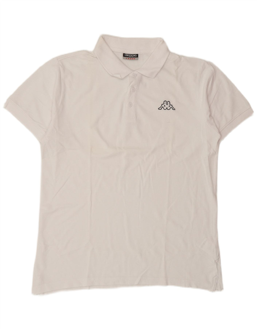 Kappa Polo Hombre Grande Blanco Algodón