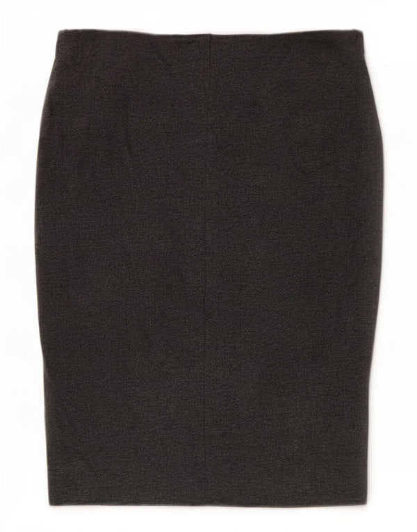 Falda Lápiz Zara Mujer Mediana W28 Gris