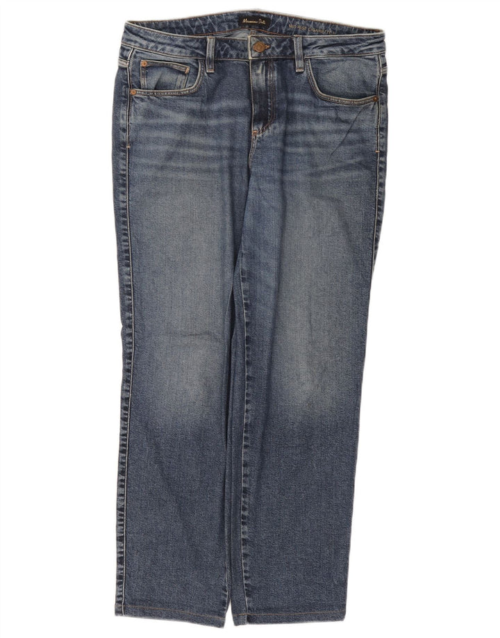 Massimo Dutti Jeans Rectos Cigarrillos Mujer EU 42 Large W32 L27 Azul