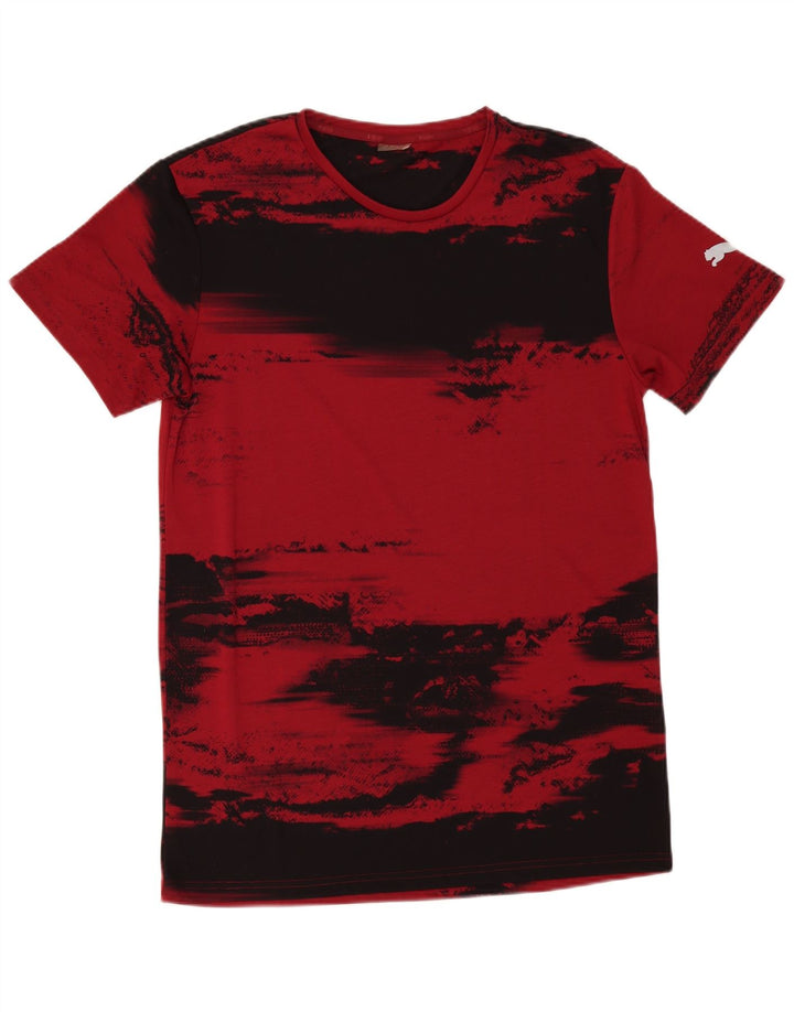 Camiseta Puma Top Medium Borgoña Colorblock para hombre
