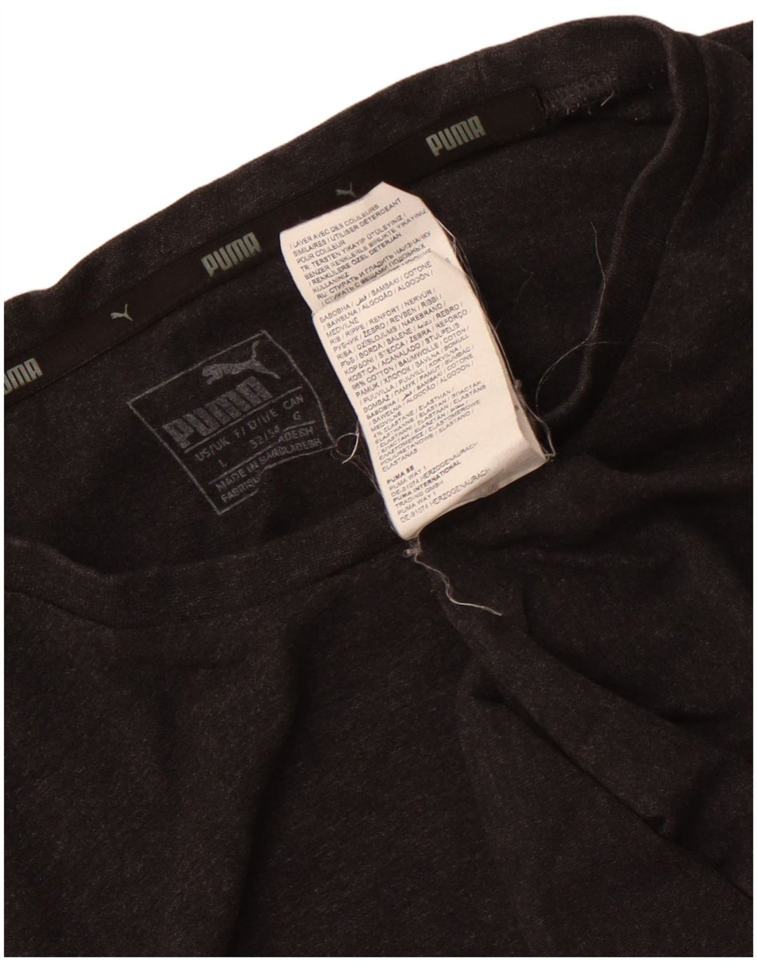 Puma - Camiseta gráfica para hombre, talla grande, algodón gris
