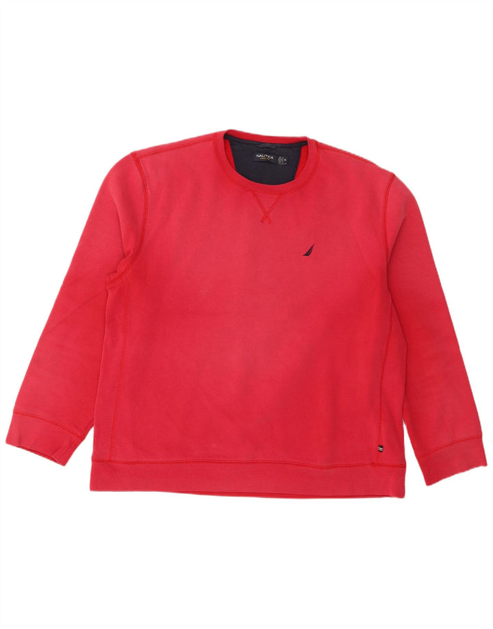 Nautica Sudadera Hombre Jumper XL Rojo Algodón