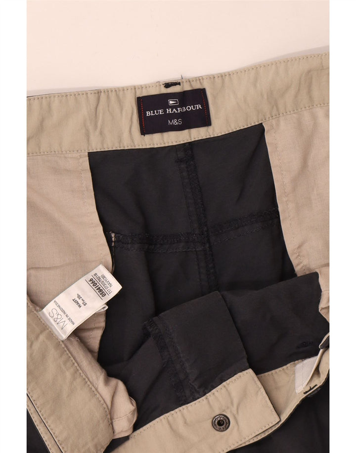 Marks & Spencer Pantalones cortos cargo Blue Harbor para hombre W38 XL Algodón azul marino