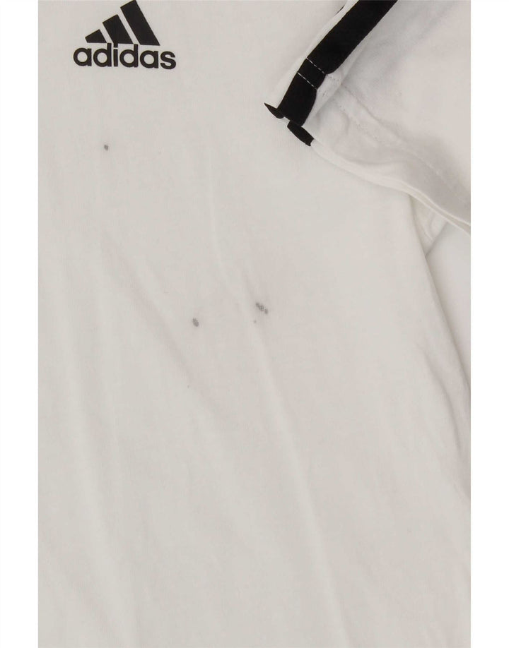 Adidas Camiseta Niño Top 7-8 Años Blanco Algodón