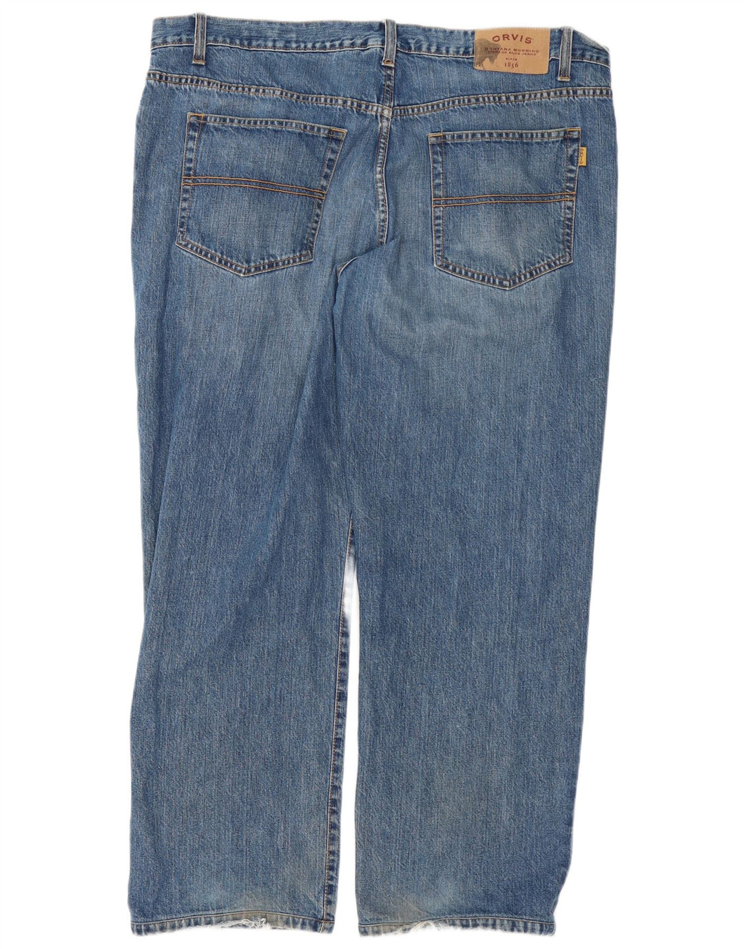 Vaqueros rectos para hombre Orvis W44 L30 Algodón azul