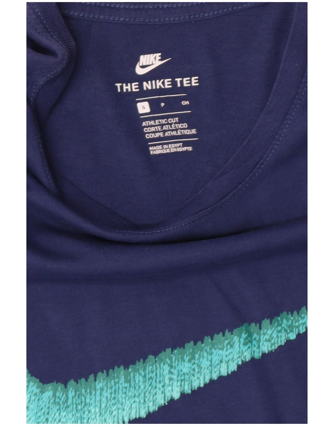 NIKE Mens Graphic T-Shirt Top Small Navy Blue