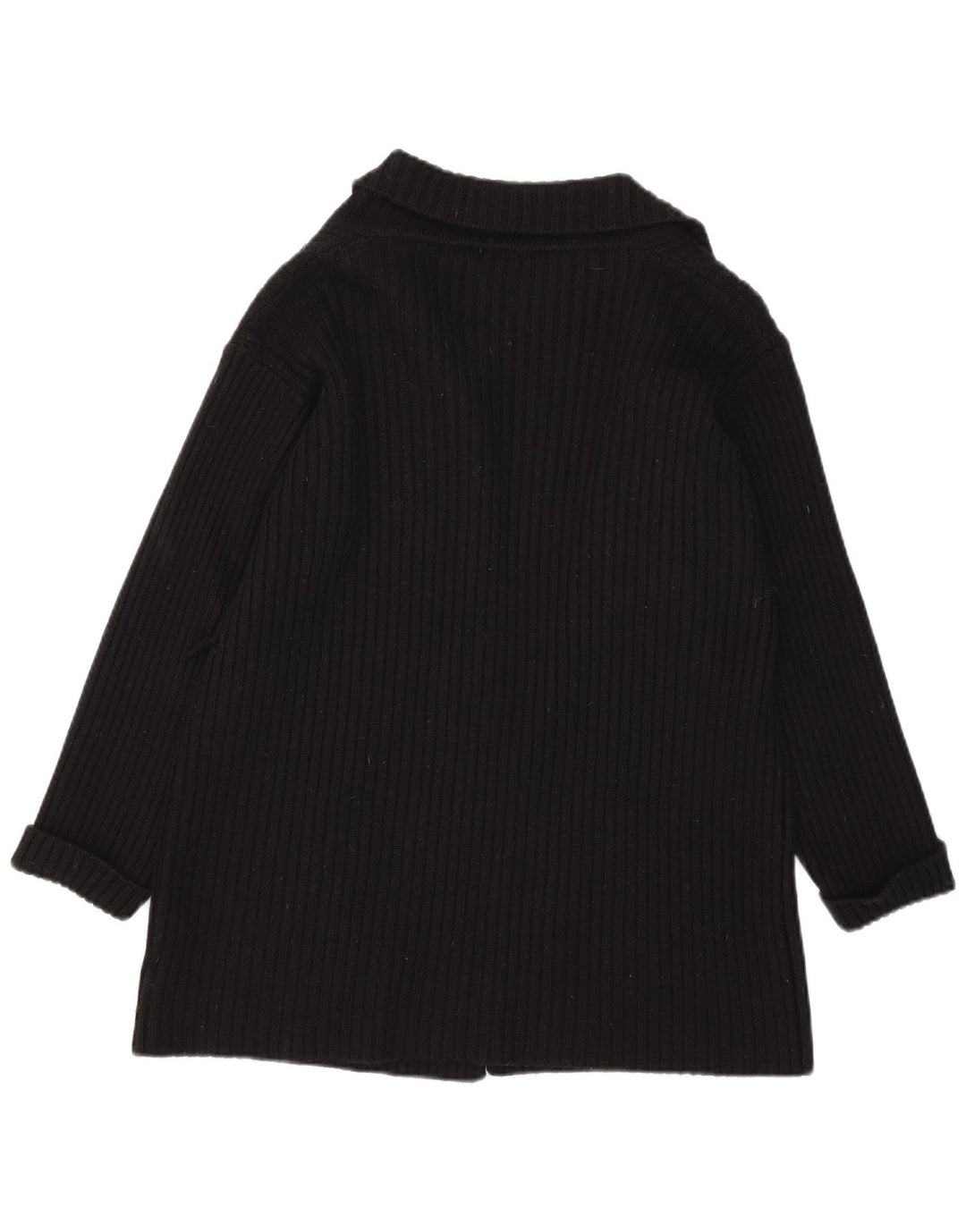Marks & Spencer Suéter tipo cárdigan abierto de gran tamaño para mujer UK 10 Small Negro