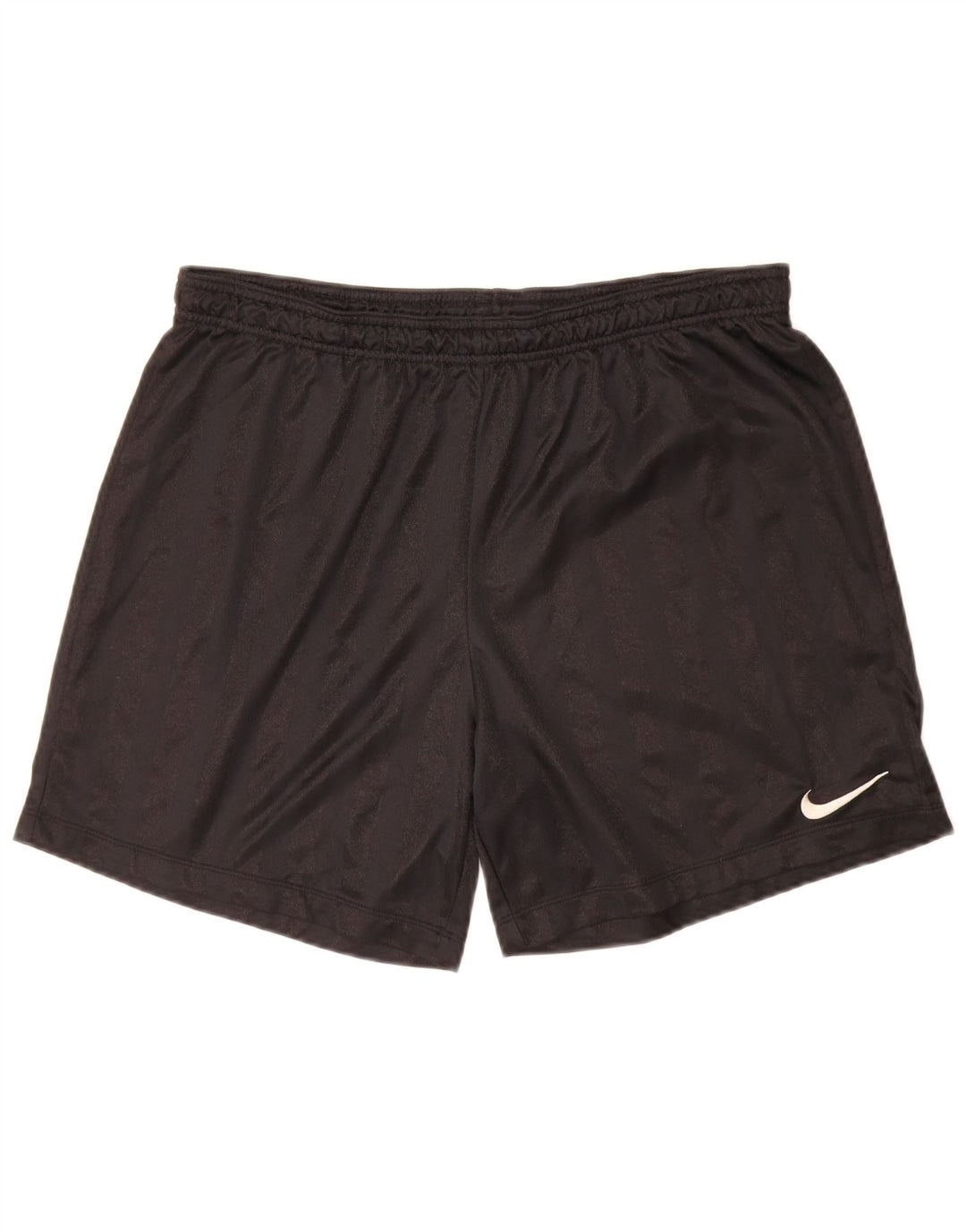 Nike - Pantalones cortos deportivos para hombre, talla grande, poliéster a rayas negras