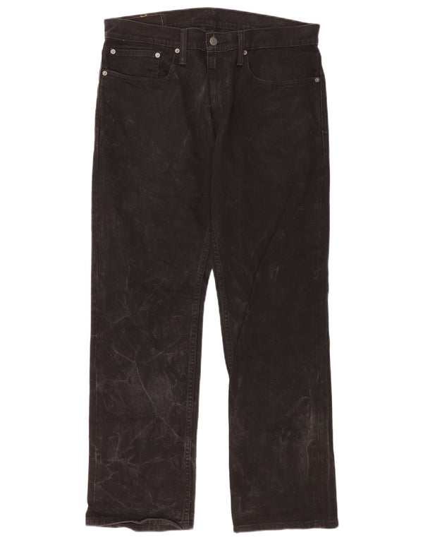 Levi's 559 Jeans rectos de corte relajado para hombre W34 L32 Algodón negro