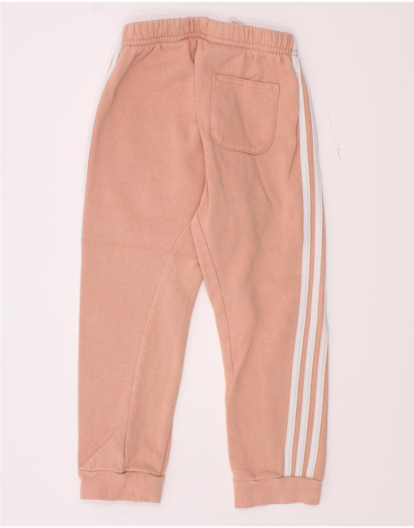 Adidas - Pantalón de chándal para niña, color rosa, algodón, 3-4 años