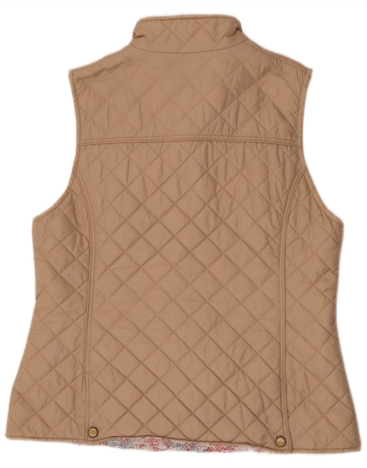 Jack Murphy Chaleco acolchado para mujer UK 46 Large Beige Nylon