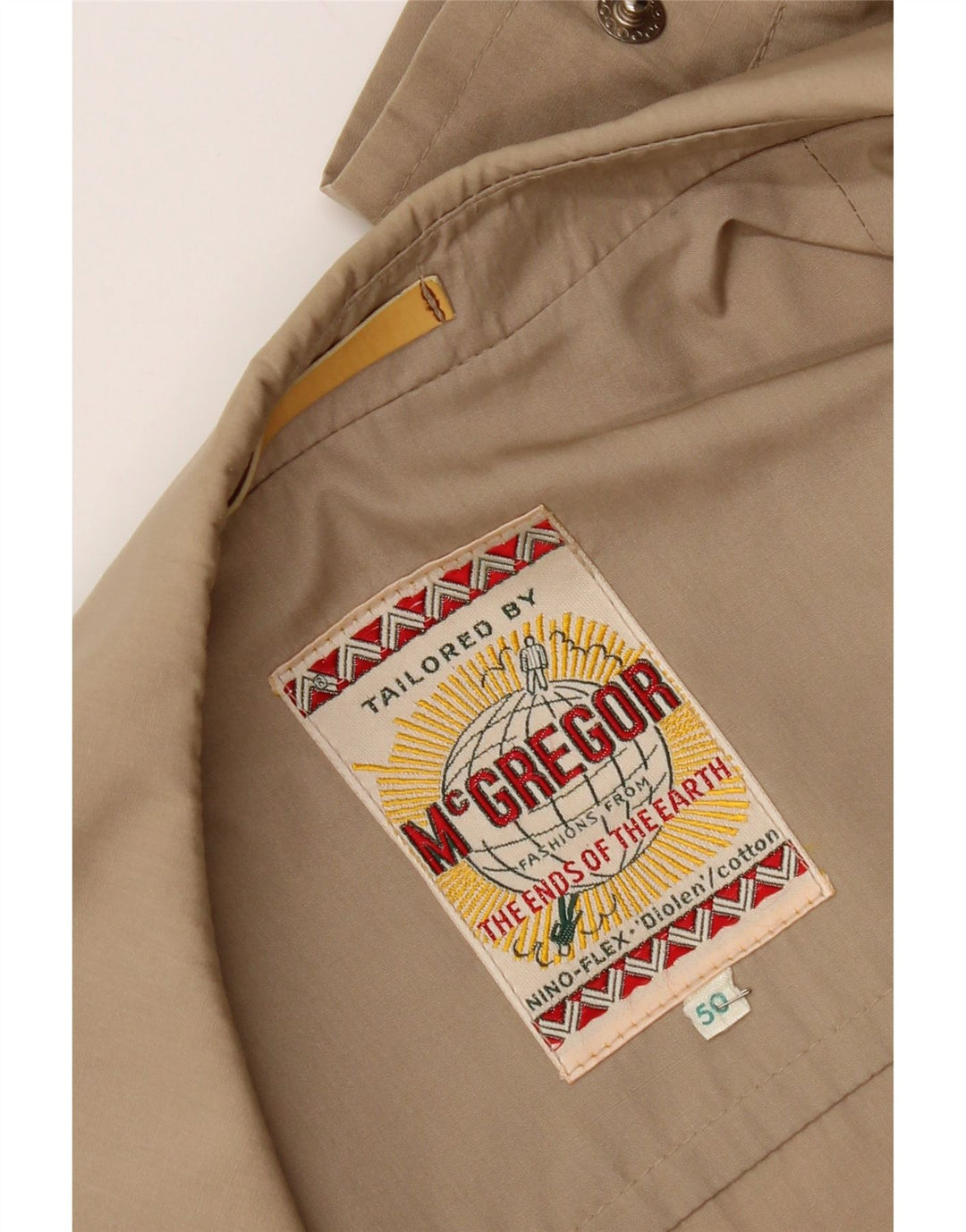 MacGregor Chaqueta Bomber para Hombre IT 50 Grande Algodón Beige