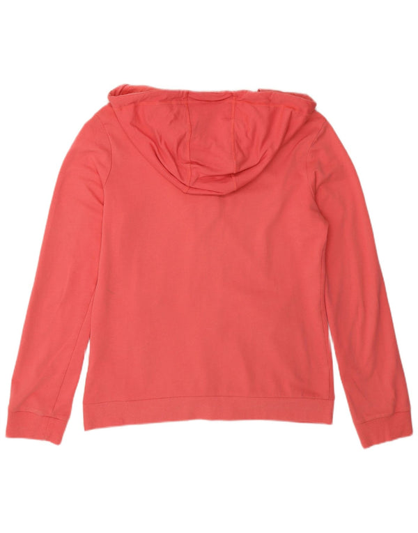 Adidas Sudadera con capucha y cremallera gráfica para mujer Reino Unido 12/14 Algodón rosa medio