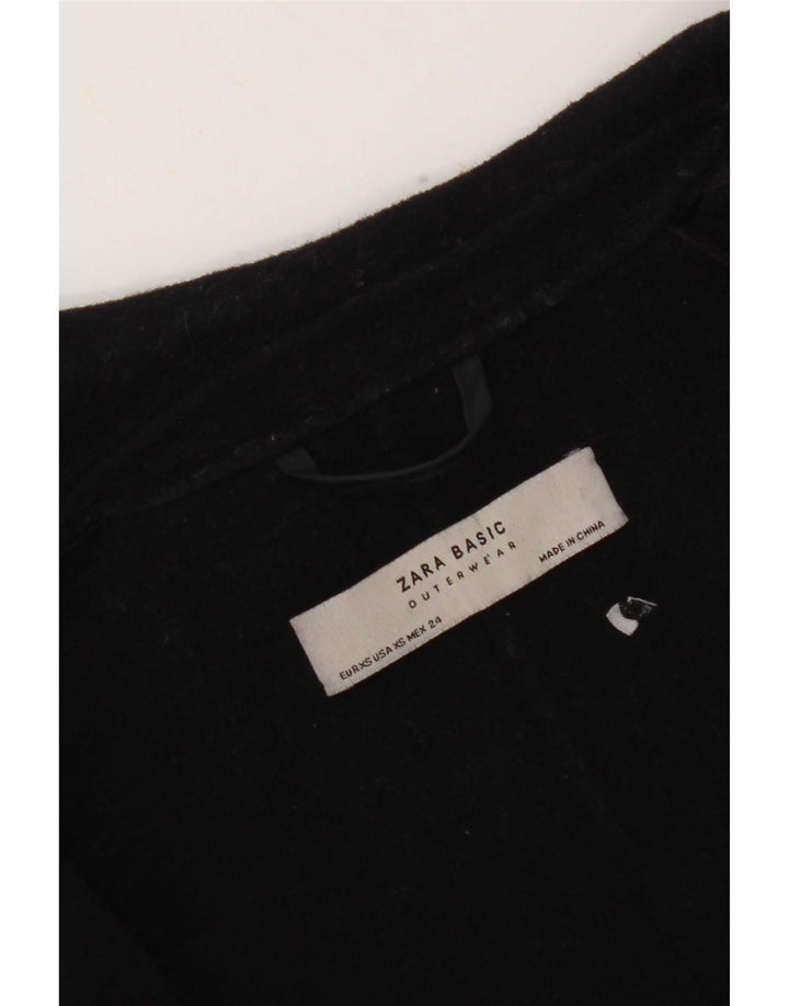 Zara Mujer Abrigo Extragrande UK 6 XS Azul Marino