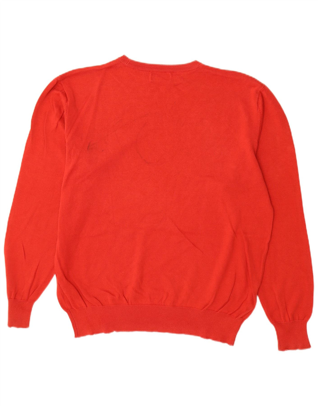 Kappa Mens Crew Neck Jumper Sweater Large Rojo Algodón