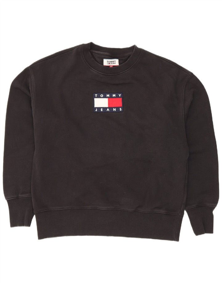 Tommy Hilfiger Sudadera Gráfica para Hombre Jersey Pequeño Algodón Negro