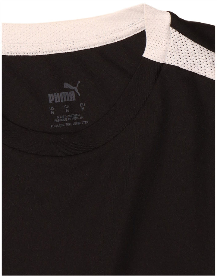 Camiseta Puma Top Medium Black Colorblock para hombre
