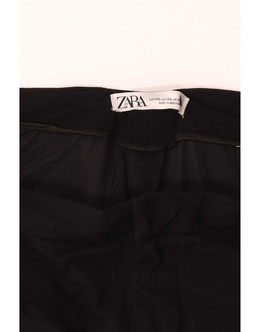 Zara Mujer Pantalones Casuales Bootcut 2XL W38 L32 Negro