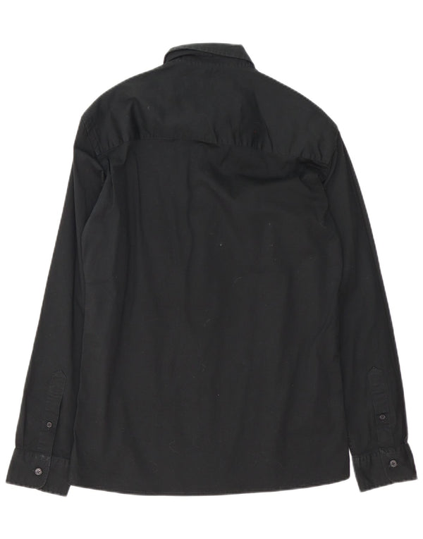 Camisa para hombre French Connection Small de algodón negro