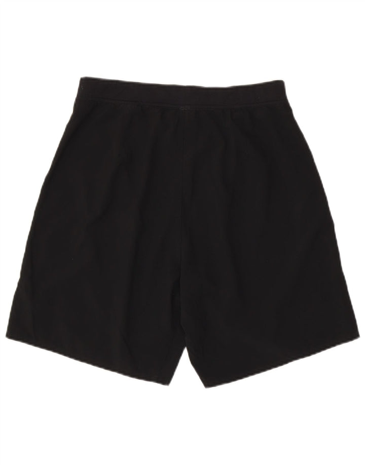Reebok - Pantalones cortos deportivos para hombre, talla pequeña, poliéster negro