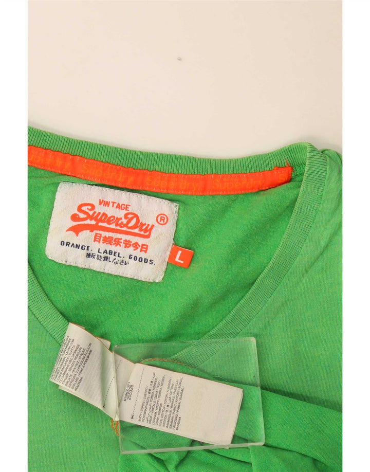 Superdry Camiseta Top Grande De Algodón Verde Para Hombre