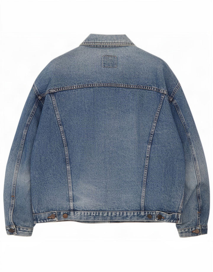 Chaqueta vaquera hombre Benetton IT 52 XL Algodón azul