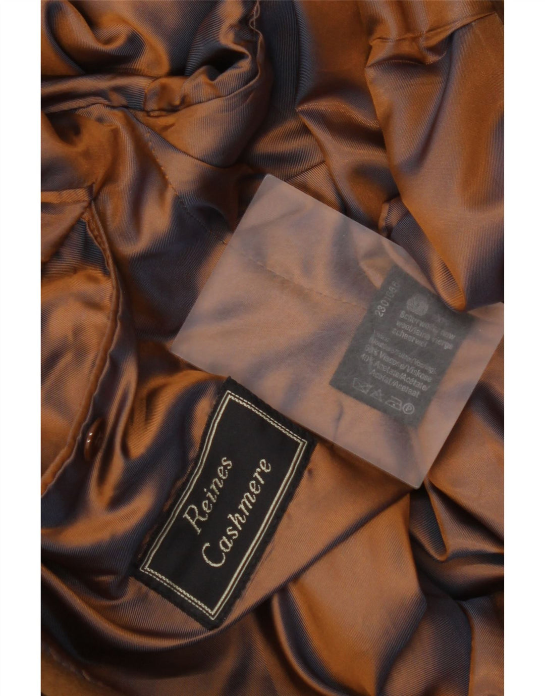 Vintage hombres doble pecho Blazer chaqueta IT 52 XL marrón nueva lana