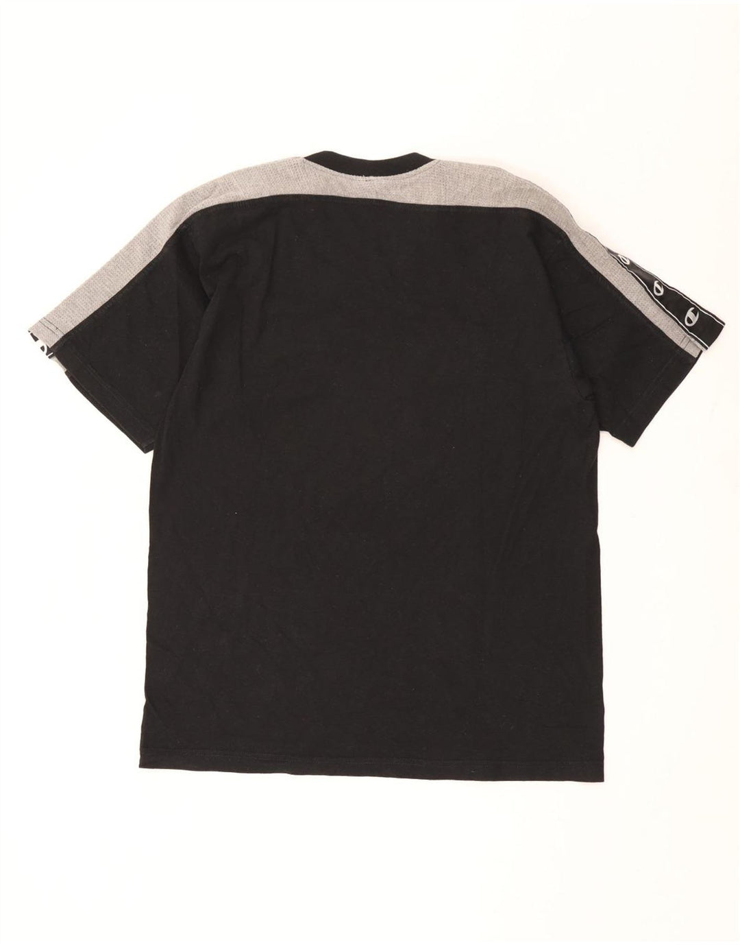 Champion Camiseta gráfica para hombre Top grande negro color block