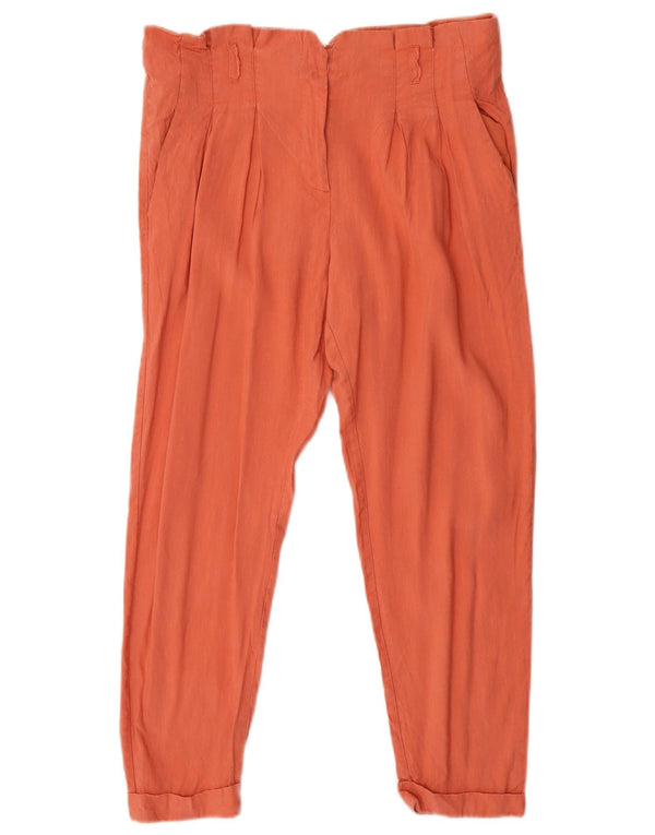 Topshop Pantalones cortos con pinzas para mujer UK 12 Medium W30 L25 Naranja