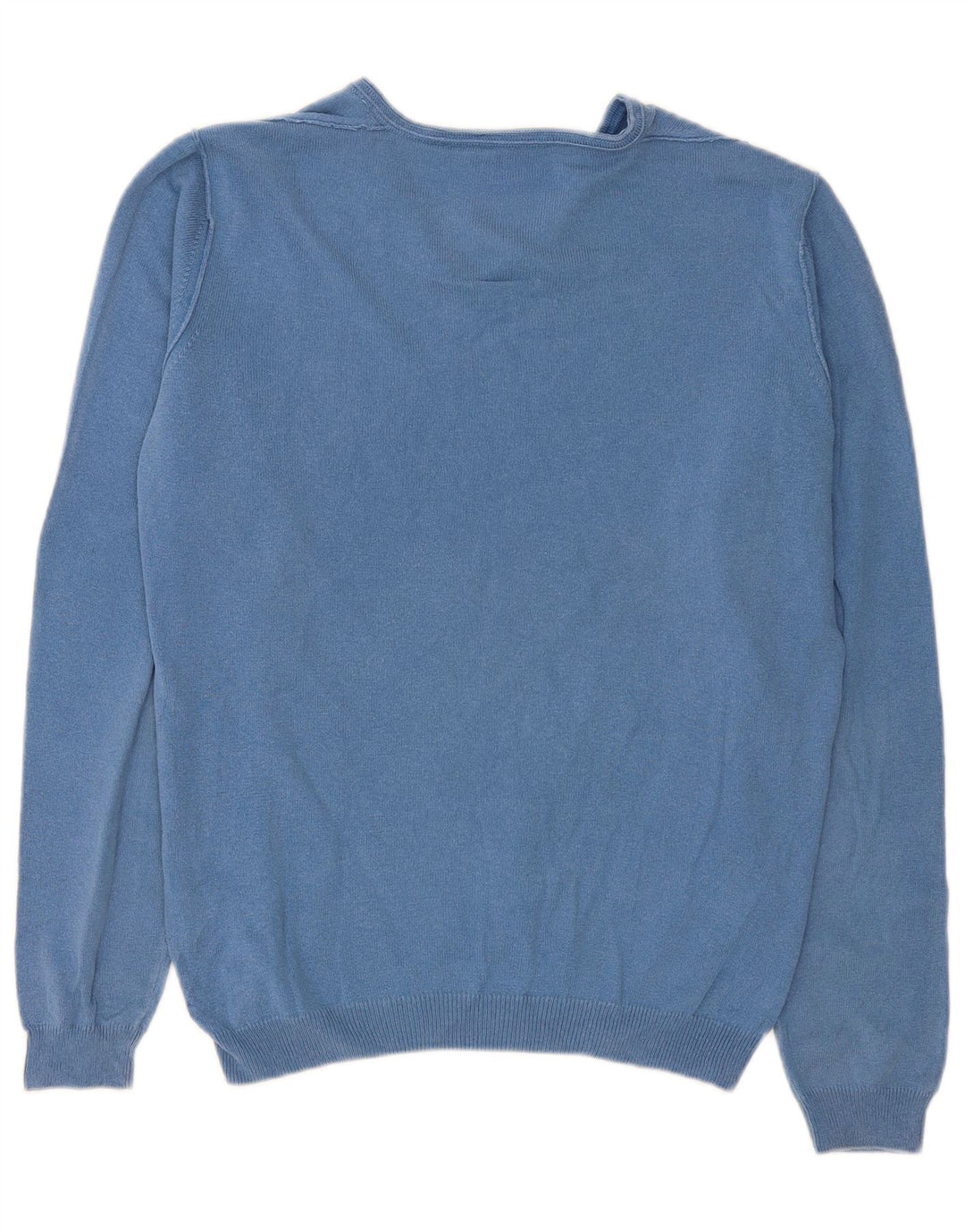 Jersey Hombre Trussardi Jeans Cuello De Pico Algodón Azul Medio