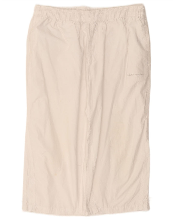 CHAMPION Pantalones de chándal capri para hombre de algodón blanco grande