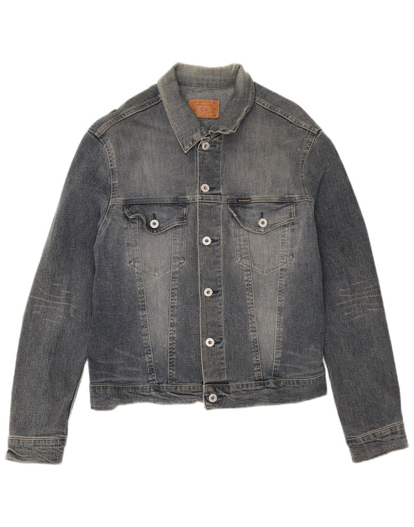 Energie Chaqueta vaquera para hombre UK 38 Algodón azul medio