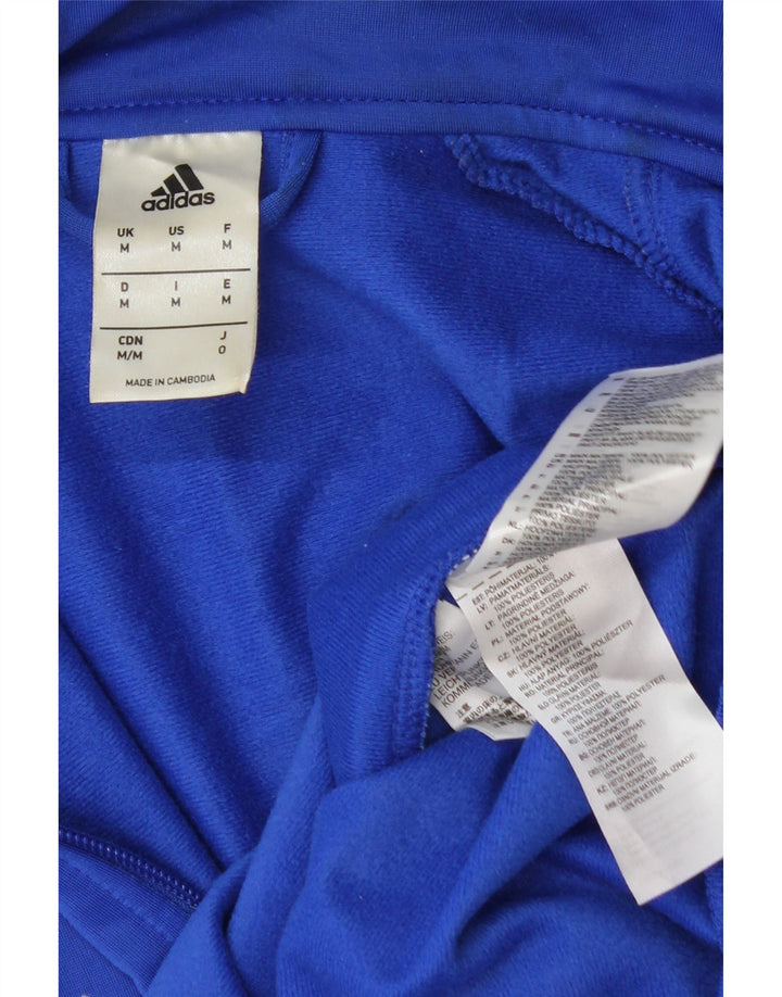 ADIDAS Hombre Chándal Top Chaqueta Poliéster Azul Medio