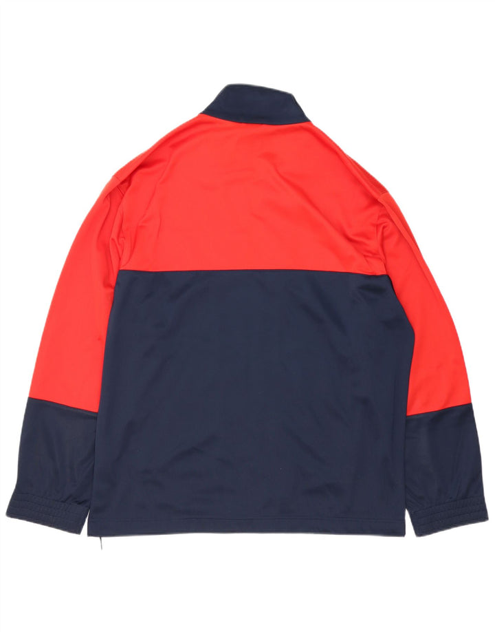 LOTTO Hombre Chándal Top Chaqueta Grande Azul Marino Colorblock Poliéster