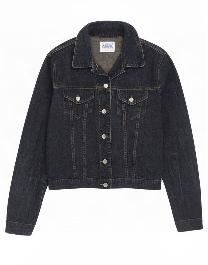 Onyx Chaqueta Vaquera para Mujer UK 10 Small Azul Marino