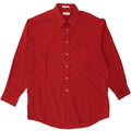 PIERRE CARDIN Mens Shirt Size 17 XL Red Cotton Vintage Pierre Cardin and Second-Hand Pierre Cardin from Messina Hembry 