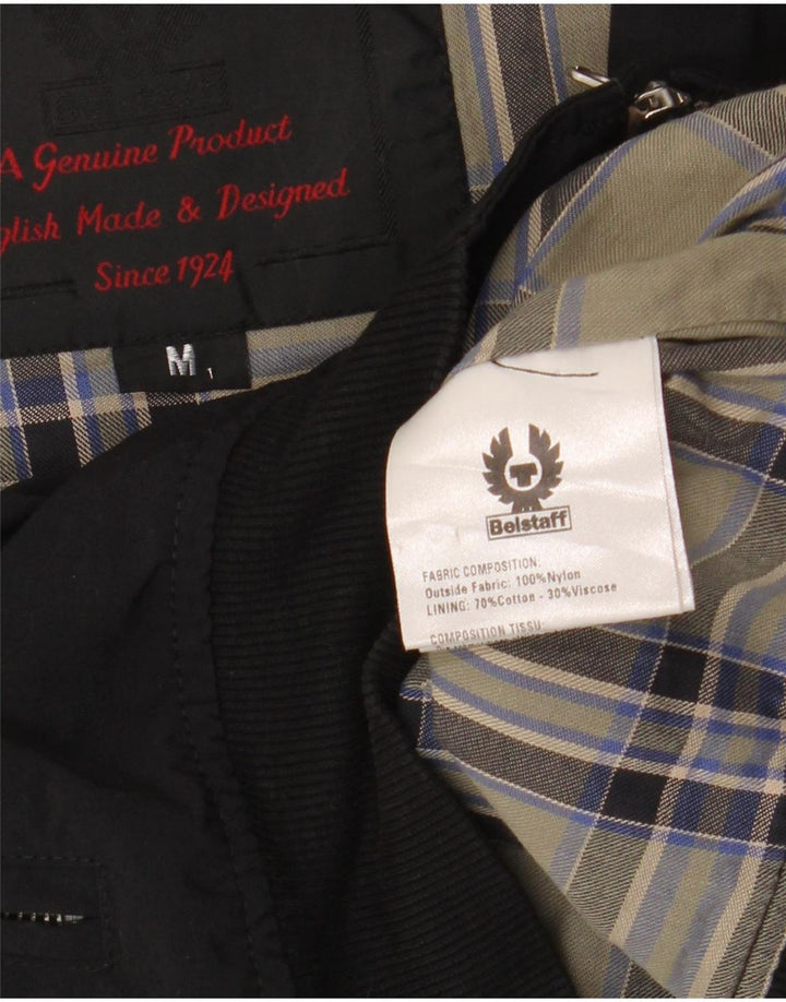 Belstaff Chaqueta Bomber para Mujer UK 44 Mediana Nylon Negro