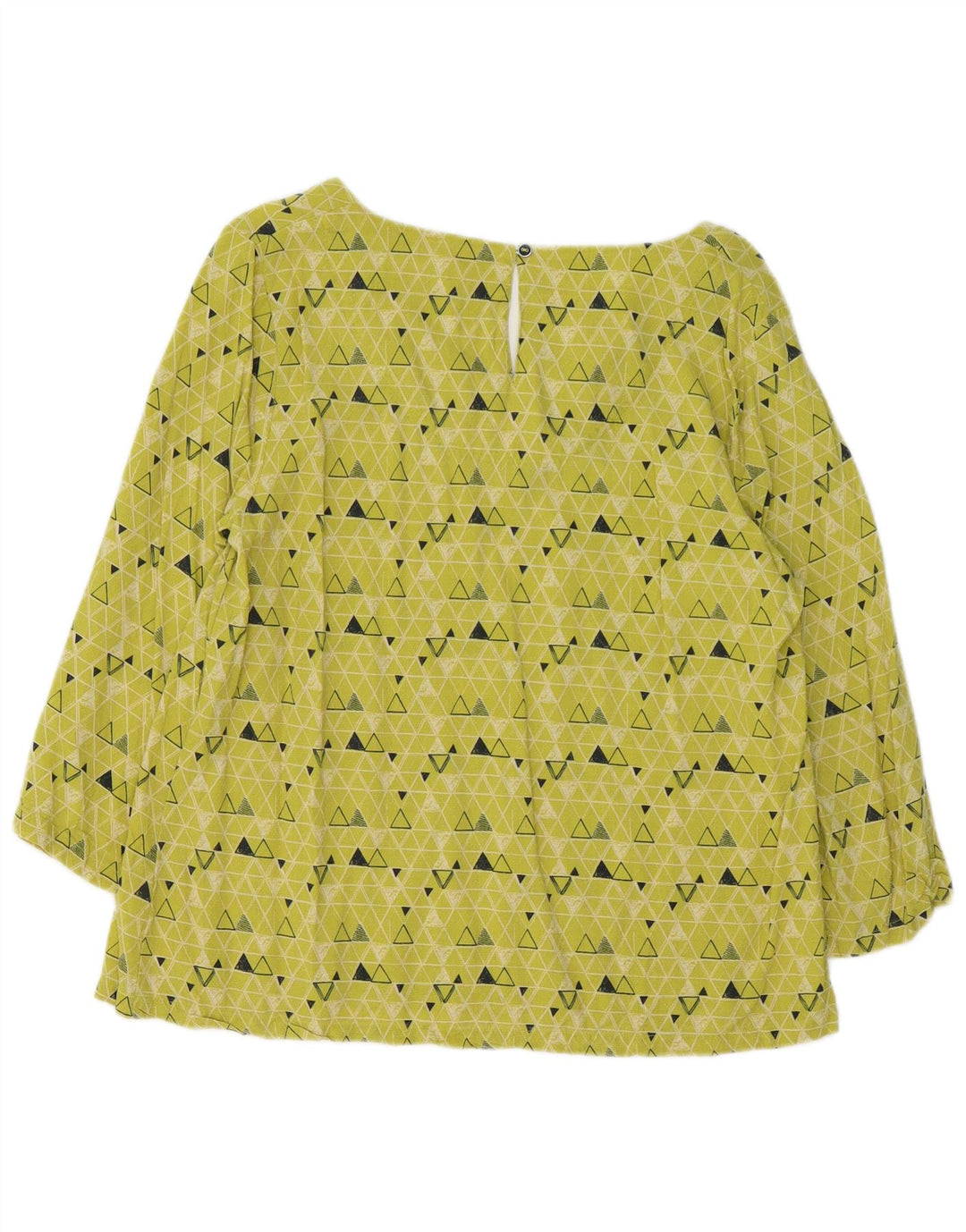 White Stuff Blusa de manga 3/4 para mujer UK 40 Verde medio Geométrico