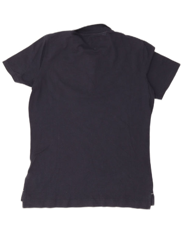 Tommy Hilfiger Polo de corte clásico para mujer UK 46 Grande Algodón azul marino