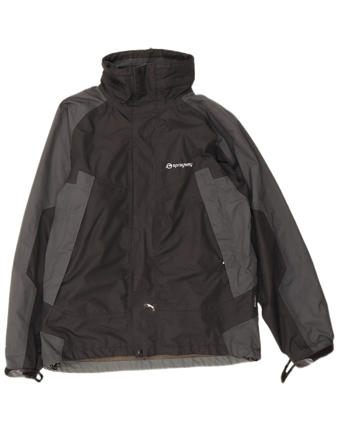 Sprayway Chaqueta cortavientos para hombre UK 36 Small Negro Colorblock Poliéster